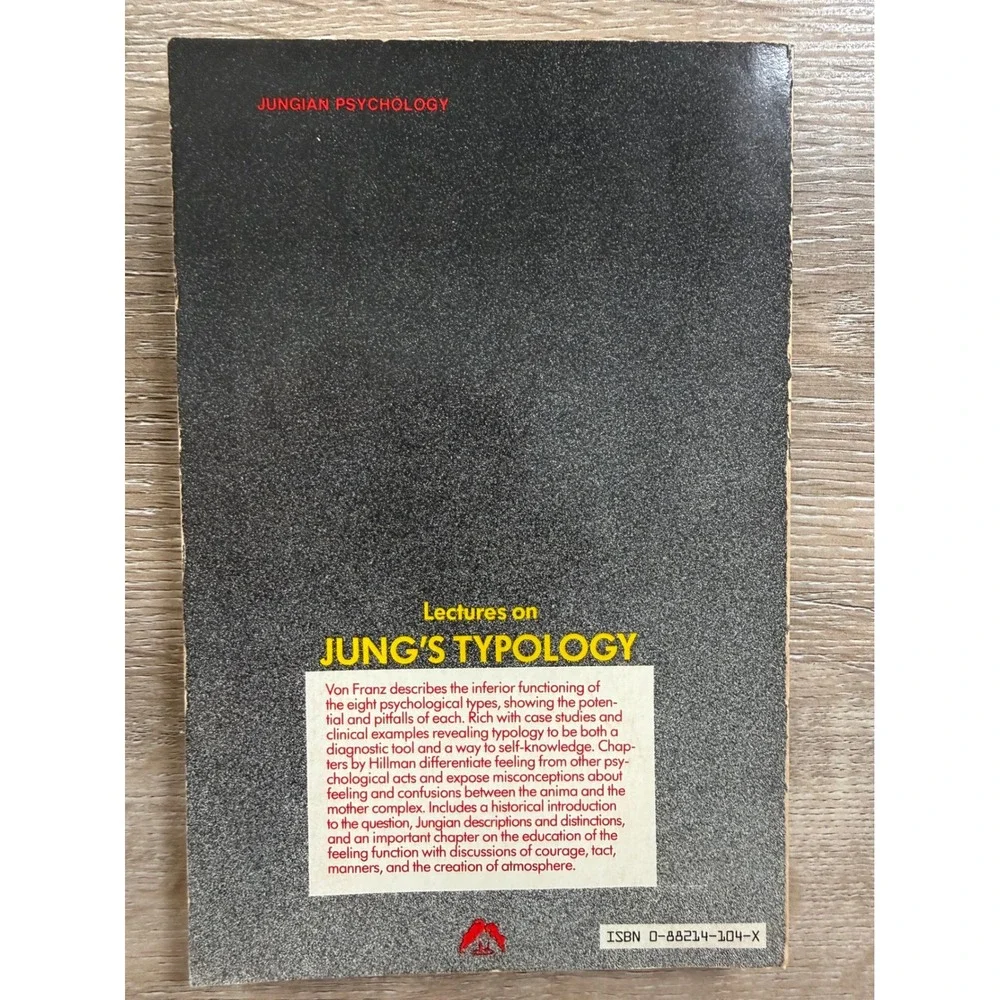 Jung's Typology von Franz Hillman Paperback 1986 Jungian Seminar Series